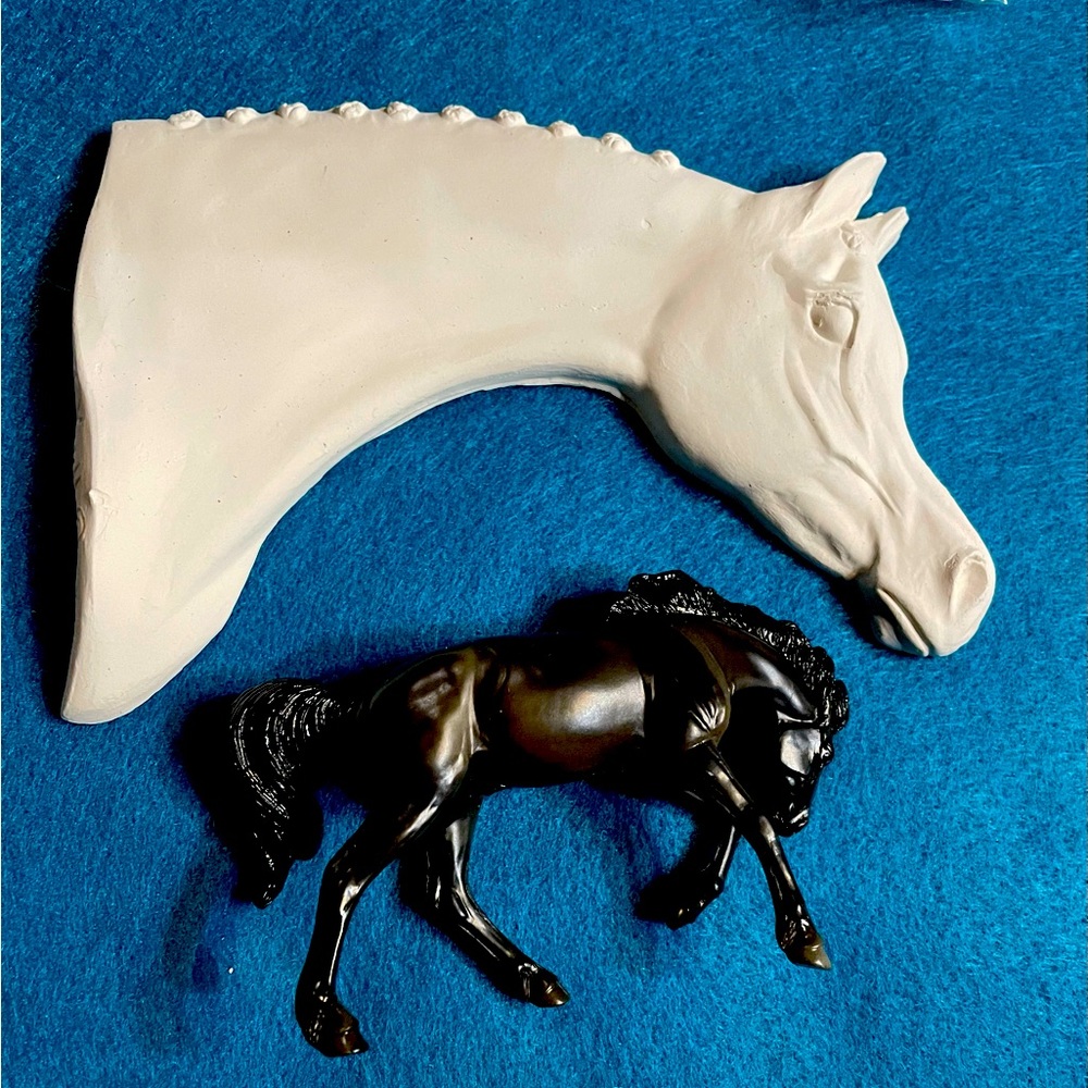 Hand made ceramic bisque medallion!! Approximately 5.5 inches